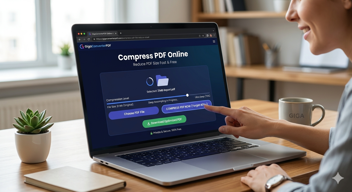 Shrink PDF to 200kb - Fast & Free PDF Compressor | GigaConverterPDF